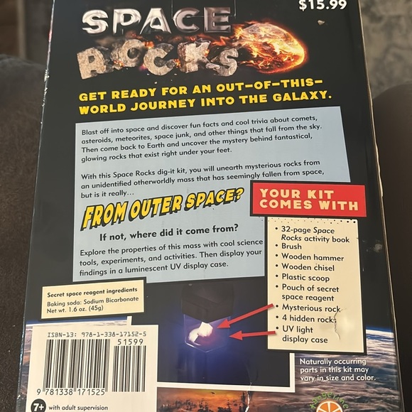 Scholastic Space Rock Exploration Kit with Tools (060) - Picture 3 of 3